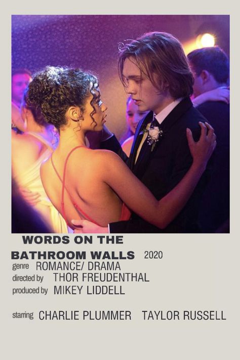 Words On The Bathroom Walls, Words On Bathroom Walls Movie, Movie Aesthetic Quotes, Words On Bathroom Walls, Charlie Plummer, Best Teen Movies, Romcom Movies, Movies To Watch Teenagers, Something Funny