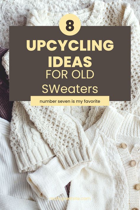 Refashioned Sweaters Remake, Sweater Repurpose Upcycling, Repurpose Old Sweaters Diy, Diy Old Sweaters Ideas Upcycle, Uses For Old Sweaters, Repurposed Sweaters Upcycling Ideas, Repurpose Old Sweaters, Upcycled Cardigans Ideas, Recycle Sweaters Ideas Diy