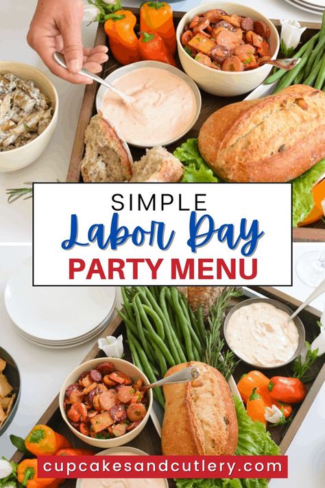 Check out this Simple Labor Day Party menu! If you are hosting a Labor Day party, you will want to get these simple party food ideas that are easy to make and quick too! Try my Labor Day Grazing Tray for stree free entertaining. Simple Party Food Ideas, Grazing Tray, Simple Party Food, Crowd Pleasers Recipes, Labor Day Party, Popular Cocktail Recipes, Party Food Ideas, Delicious Appetizer Recipes, Easy Party Food