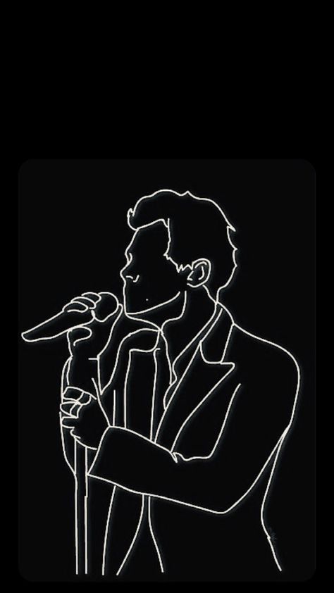 Harry Styles Sillouhette, Harry Styles Lineart, Harry Styles Silhouette, Harry Drawing, Embroidery Drawings, One Direction Art, Harry Styles Drawing, Harry Styles Cute, Harry Styles Photos