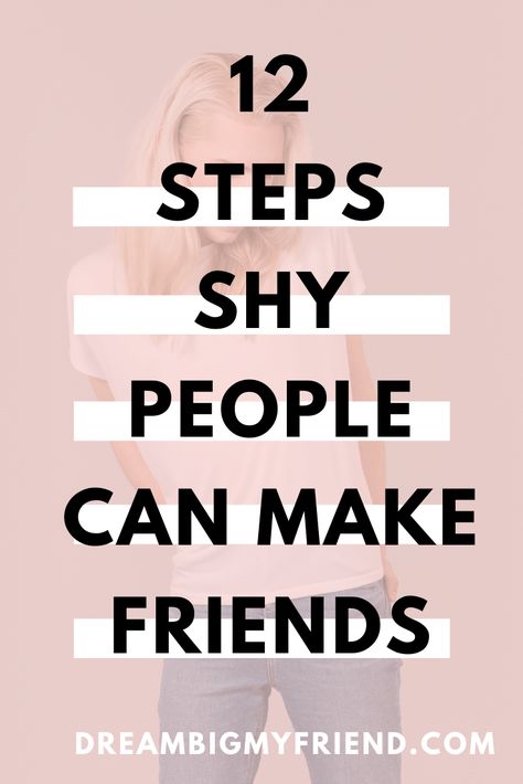 Want to know how to be less shy? Great! Here are the best and easiest 12 strategies that shy people can use to make more friends in their life. | How to be less shy | How to become less shy | Introvert vs extrovert | Introverts extroverted | Introvert unite | Side hustles for introverts | Introvert boss | Introvert vs extrovert personality types | How to make new friends | Making new friends quotes | Making new friends but keep the old | Ways to make new friends | Where to make new friends tips How To Become More Extroverted, How To Be An Extrovert, How To Make New Friends, Making New Friends Quotes, How To Make Friends, New Friends Quotes, Extrovert Personality, New Friend Quotes, Make More Friends