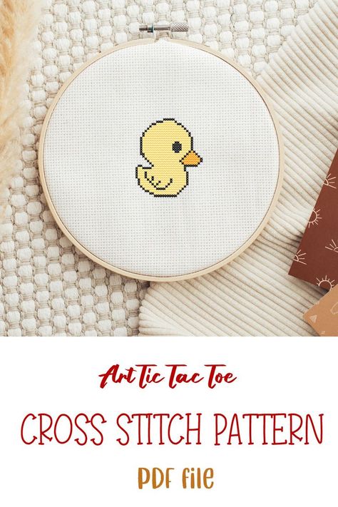 Duck Cross Stitch, Stitch Template, Cross Stitch Cute, Baby Cross Stitch, Stitch Cute, Cross Stitch Fruit, Cross Stitch Cross, Stitch Cross Stitch, Cute Ducklings