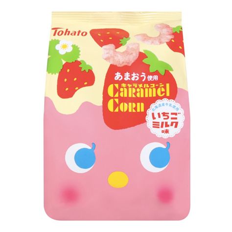 Strawberry Milk Packaging, Lays Poppables, Esther Bunny, Wind Banner, Fats And Oils, Japanese Candy Snacks, Strawberry Pudding, Corn Grits, Snack Packaging