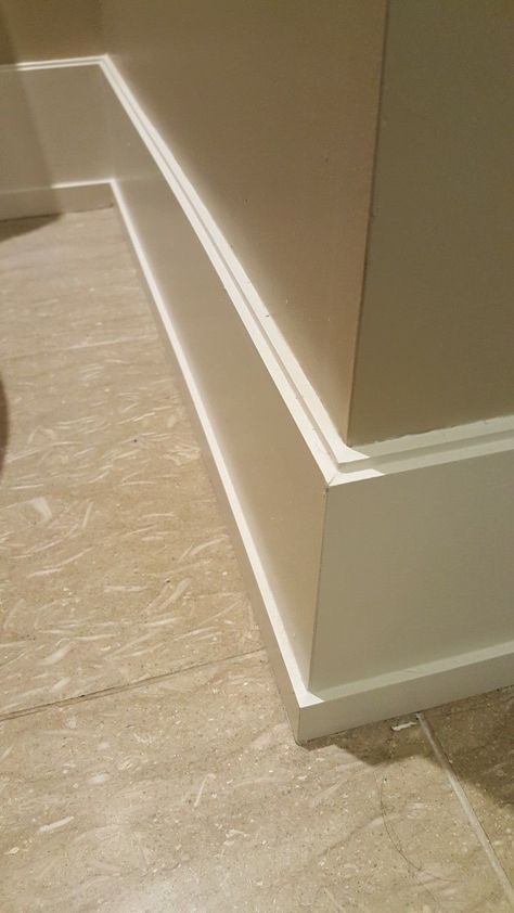 Craftsman Baseboard, Simple Baseboards, Shoe Moulding, Tall Baseboards, Modern Baseboards, Baseboard Styles, Craftsman Trim, Baseboard Trim, Finish Carpentry