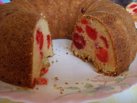 Cherry Cake Glace Cherries Recipes, Glace Cherry Recipes, Cherry Pound Cake Recipes, Cherry Loaf Cake, Cherry Pound Cake, Cherry Cake Recipe, Glazed Cherries, Tea Time Food, Fruit Cakes