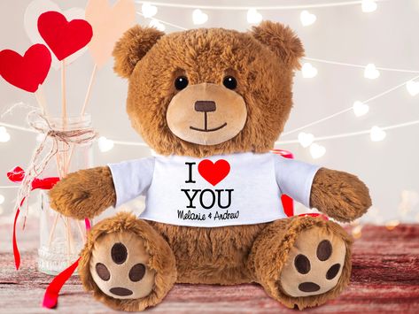 "\"Cuddle Up to Festive Joy 🐻🎄\" 🎁 Cuddle Up to Festive Joy  Embrace the warmth of the season with our Personalized Teddy Bears. With six charming designs for the teddy bear shirts, these make for the perfect gift for Christmas, anniversaries, birthdays, kids, and even Valentine's Day. Product Features - Variety to Hug 🧸💖 💖 Variety to Hug  Our personalized teddy bears come with twelve delightful shirt designs, ensuring you find the perfect match for every occasion. From festive Christmas t Custom Teddy Bear, Personalised Teddy Bears, Teddy Bear Gifts, Custom Birthday Gifts, Teddy Bear Toys, Vacuum Packaging, Custom Toys, Anniversary Gifts For Couples, Toy For Kids