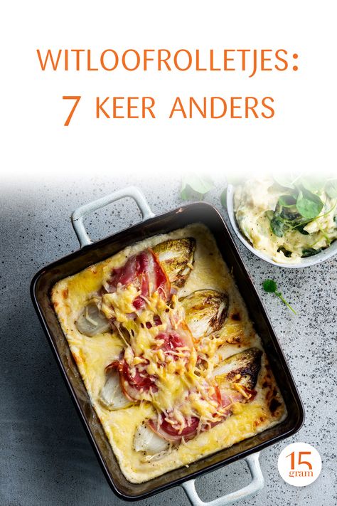 Witloofrolletjes! 1 van de echt typische Belgische gerechten. Maar waar komt het vandaan? En ken je lekkere variaties? Kunnen we mee helpen! Dutch Cuisine, Diner, Side Dishes, Pasta, Healthy Recipes