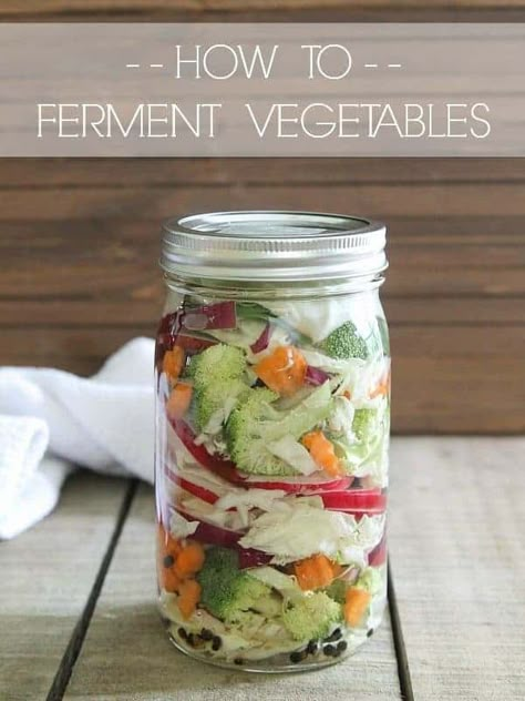 How To Make Fermented Foods, Ferment Vegetables, Fermented Vegetables Recipes, Fermenting Vegetables, Fermented Recipes, Fermented Veggies, Fermentation Recipes, Fermented Vegetables, Feel Energized