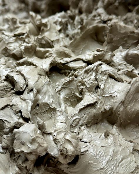 Kaolin (also known as china clay) is a fine white clay named after it's place of origin, Kao-Ling (Gaoling "high-ridge") in China. It's essential when making clay and widely used in the ceramics industry. It's what we're named after. This material from the earth that brings us together - no hierarchy, just mud.  This photo is a pile of reclaim; clay which is being recycled to be used again. It's very sloppy and sticky at this stage, but soon it will be wedged (a way of kneading) ready to use. Reclaim Clay, Clay Nature, Art Retreat, Clay Mud, Clay Pigeons, Clay Material, Making Clay, Sama Sama, Clay Videos