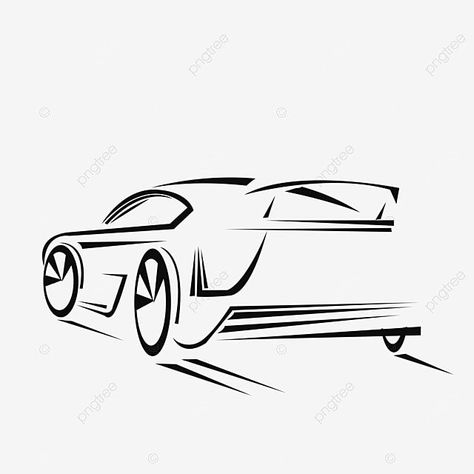 line drawing racing sports car Easy Cartoon Sketches, Racing Drawing, Car Line Art, Bike Drawing, Nascar Cars, Car Drawing, Ad Car, Car Icons, Line Art Vector