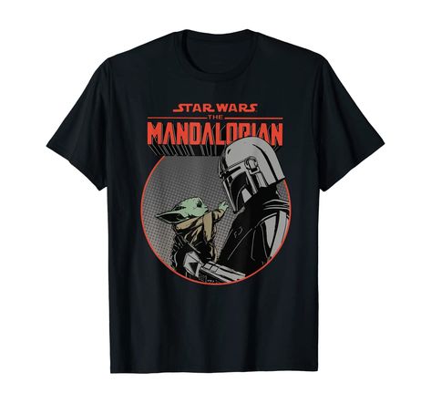 Star Wars The Mandalorian Mando and the Child Retro T-Shirt : Amazon.co.uk: Fashion Funny Star Wars Shirts, Geeky Clothes, Space Outfit, Space Shirts, Star Wars Merchandise, Star Wars The Mandalorian, Star Wars Tshirt, Retro T Shirt, Star Wars Humor