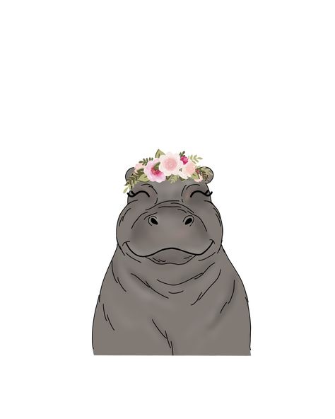 #Hippo #Floral #Crown. #Casetify #iPhone #Art #Design #Animals #wallpaper #ideas Hippo Wallpaper Iphone, Hippo Wallpaper, Crown Aesthetic, 30th Party, Iphone Art, Casetify Iphone, Floral Crown, Wallpaper Ideas, Phone Wallpapers