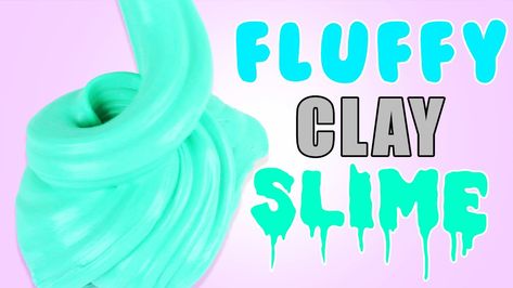 DIY | Fluffy Clay Slime - HOW TO MAKE CLAY SLIME! ASMR! HOW TO MAKE SLIME WITHOUT BORAX! Diy Ice Cream Sandwiches, Slime Without Borax, Slime Collection, Clay Slime, Slime Ideas, Borax Slime, Slime Video, Diy Summer Crafts, Homemade Slime