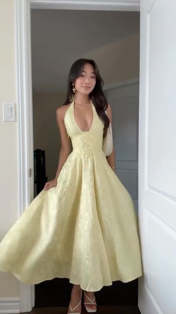 Yellow Satin Prom Dress, Dress Stores, A Line Prom Dress, Prom Dress Long, Shiny Dresses, Yellow Satin, Long Evening Dress, A Line Prom Dresses, Sweet 16 Dresses