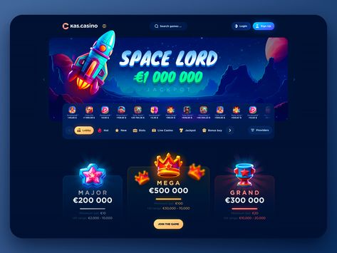 Dark Website, Casino Design, Jackpot Casino, Gaming Banner, Column Design, Game Ui Design, Gambling Games, Platform Game, Online Gambling