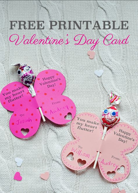 Free Printable Butterfly Valentines Day Card from The Nesting Spot Heart Crafts Kids, Butterfly Valentine, Free Valentine Cards, Free Printable Valentines Cards, Valentine Card Template, Valentines Diy Kids, Valentine Template, Valentine Printables, Printable Valentines Day Cards