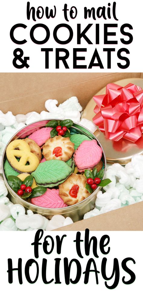 Mailing Cookies, Christmas Cookie Boxes, Christmas Cookies Packaging, Christmas Treats Boxes, Crazy For Crust, Shipping Cookies, Cookie Delivery, Homemade Popcorn, Christmas Food Gifts