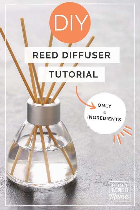 Looking for a natural air freshener? Make this DIY Reed diffuser with essential oils. Learn how to make your own DIY Reed Diffuser with just a few simple ingredients for just pennies and no toxic ingredients - perfect for those switching to toxin-free living. #reeddiffuserDIY #diffuserblends #diffuserblendsyoungliving #essentialoils Reed Diffuser Recipe, Reed Diffuser Diy, Diy Reed Diffuser, Homemade Diffuser, Diy Oil Diffuser, Diffuser Blends Young Living, Homemade Reed Diffuser, Diy Essential Oil Diffuser, Diffuser Diy