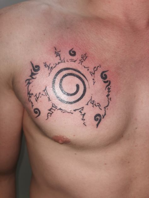 Naruto Seal Tattoo, Nine Tails Tattoo, Naruto Nine Tails, Eight Trigrams, Seal Tattoo, Nine Tails, Mark Tattoo, Naruto Tattoo, Fresh Tattoo