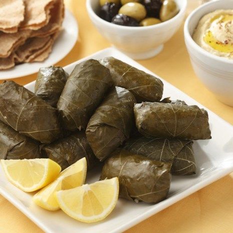 Chickpea & Bulgur Stuffed Grape Leaves Grape Leaves Recipe, Summer Vine, Stuffed Grape Leaves, Vine Leaves, Fresh Summer, Middle Eastern Recipes, Pine Nuts, Iftar, Greek Recipes