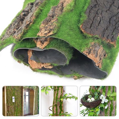 1pc Simulation Tree Bark Home Sewer Decoration Fake Tree Bark Green Moss Wedding Decoration Grass Wall Artificial Plants|Artificial Plants| - AliExpress Wedding Grass Wall, Moss Wedding Decor, Moss Wedding, Cheap Artificial Plants, Jungle Decorations, Grass Wall, Pipe Decor, Fake Trees, Moss Garden