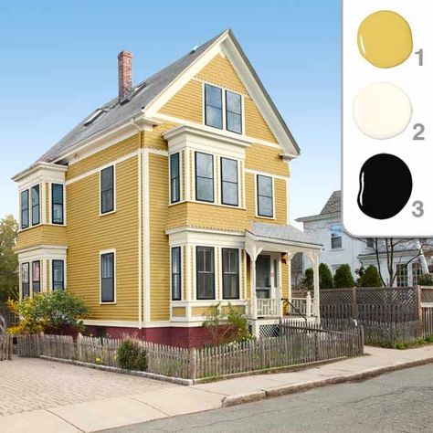 Picking the Perfect Exterior Paint Colors - This Old House Cottage Exterior Colors, Green House Exterior, Exterior Paint Schemes, Best Exterior Paint, Color Combinations Paint, House Paint Color Combination, Exterior House Colors Combinations, Exterior House Paint Color Combinations, Exterior House Color