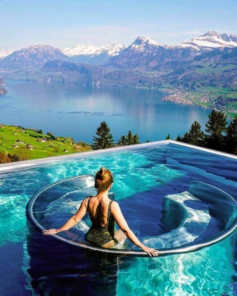 Breathtaking @dontknowthephotographer #switzerland #schweiz #spa  #switzerland_bestpix #switzerlandpictures #switzerland_destinations… Hotel Villa Honegg Switzerland, Villa Honegg Switzerland, Hotel Villa Honegg, Hotel Switzerland, Villa Honegg, Pool Hotel, Luxury Swimming Pools, Adventure Lifestyle, Luxury Pools