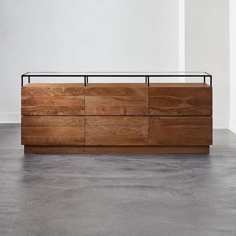 Modern Dressers and Chests of Drawers | CB2 Low Dresser, Modern Storage Cabinet, Media Furniture, Modern Bedroom Furniture, Wood Dresser, Bedroom Furniture Dresser, Modern Dresser, Wood Drawers, Dressers And Chests