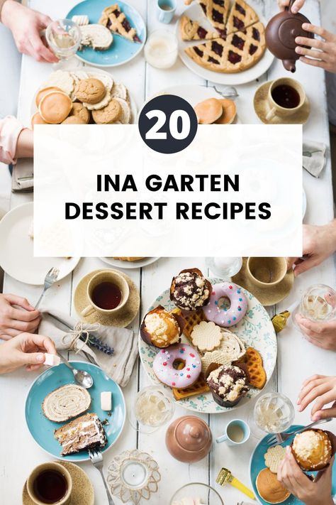 People love Ina Garten's dessert recipes because they are simple, elegant, and taste great. These 20 Ina Garten Dessert recipes have something for everyone, Giada Dessert Recipes, Ina Garten Dessert Recipes, Elegant Fall Desserts, Fancy Dessert Recipes, Best Ina Garten Recipes, Easy Impressive Dessert, Desserts Summer, Fancy Desserts Recipes, Dinner Party Desserts