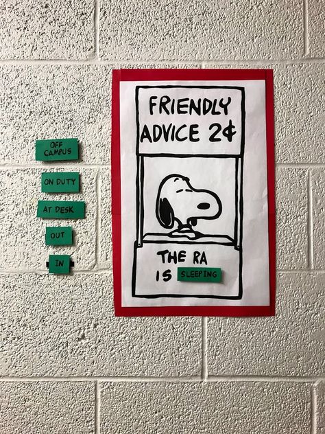 Ra Dorm Floor Themes, Dorm Programs Res Life, Easy Ra Programs, Dorm Door Ideas College, Door Decs Ra Ideas, Where Is My Ra Board, Whos On Duty Board Ra, Ra In And Out Board, Where's My Ra Sign