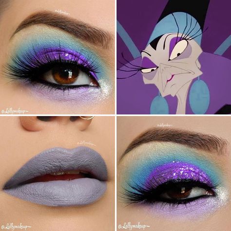 Yzma (The Emperor's New Groove) Disney Villains Makeup, Cinderella Makeup, Disney Eye Makeup, Disney Inspired Makeup, Disney Princess Makeup, Disney Eyes, Costume Disney, Princess Makeup, Disney Makeup