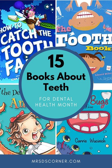 This book list includes 15 of the best books to teach your students about dental hygiene during Dental Health month. These books will teach students how to take care of their teeth, how to properly brush and floss and what it's like to visit a dentist. Some of them are designed to be purely educational and will be a great addition to your dental health unit, while others are silly and are sure to get lots of laughs as your students enjoy learning all about teeth and taking care of them. Dental Health Unit, Teeth Humor, Class Books, Health Awareness Months, Dental Health Month, Kids Worksheets, Health Unit, Special Education Elementary, Class Theme