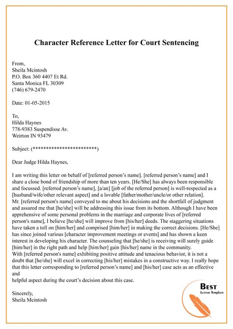 Character Reference Letter for Court Template – Sample & Example Can I Court You Lettering, Examples Of Character Reference Letters, Support Letter For Boyfriend, Letter Of Character For Court, Character Letter For Court, Character Reference For Court, Character Reference Letter For Court, Sample Character Reference Letter, Character Reference Letter Template