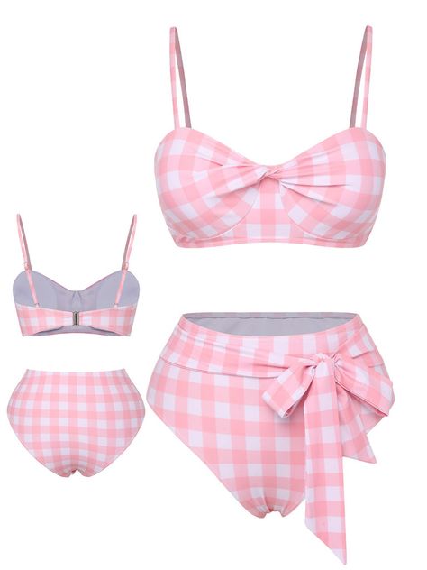 Pink Swimsuit Aesthetic, Susie Core, Cute Swimming Suits, 1950s Bathing Suits, Fun Beauty Products, Bow Swimsuit, Japanese Swimsuit, Swimwear Design, Swimsuit Aesthetic