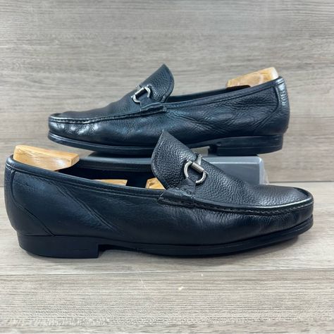 Salvatore Ferragamo - “Grandioso" Gancini Bit Loafer Black Men’s Size 12 2e Please See Photos For Description All Flaws Pictured Bit Loafers, Salvatore Ferragamo Shoes, Ferragamo Shoes, Slip Ons, Salvatore Ferragamo, Black Men, Size 12, Loafers, Slip On