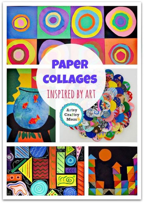 70+ Simple Paper collages Youll love to make now + paper collages inspired by art  + Pasting activities Paper Crafts Collage Art Ideas, Kids Collage, Paper Collages, Children Crafts, Simple Collage, Collage Art Projects, Paper Collage Art, Easy Arts And Crafts, Ecole Art