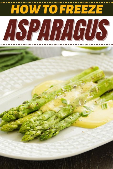 How To Freeze Asparagus, Freezing Asparagus, Baking Substitutions, Freezing Fruit, Baking Substitutes, Fresh Asparagus, Cooking Hacks, Kitchen Recipe, Kitchen Tips