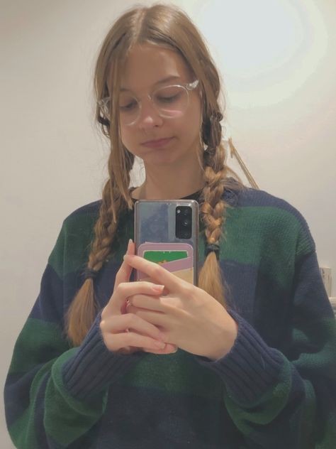 Braid Plaits, Tate Sweater, Downtown Girl Aesthetic, Plaits Hairstyles, Double Braid, Two Braids, Girls Hairstyles Braids, Girls Braids, Downtown Girl