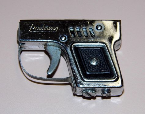 Vintage Miniature Pistol-Shaped Partner Cigarette Lighter, Measures 1-7/8 Inches Across. Art Shed, Cool Lighters, Light My Fire, Through The Looking Glass, Vintage Miniatures, Vintage Lighting, Aesthetic Pictures, To Start, Outfit Accessories