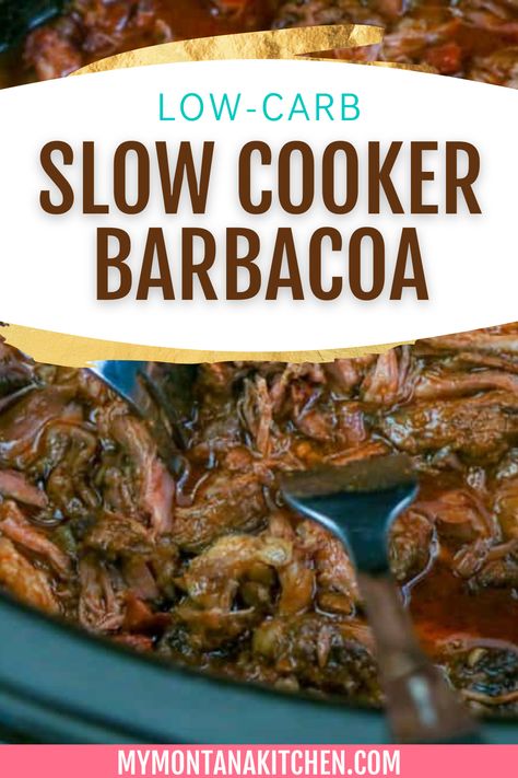 Are you ready for tender, succulent Mexican beef infused with an aromatic blend of spices and delicious ingredients? Even better? This easy barbacoa recipe is a breeze to make in your trusty slow cooker. You'll end up with the perfect, mouthwatering, melt-in-your-mouth family dinner that will transport you to the colorful streets of Mexico! Low Carb Chuck Roast Recipes Crock Pot, Low Carb Beef Roast Crockpot Recipes, Chuck Roast Keto Recipes, Keto Beef Chuck Roast Recipes, Keto Low Carb Crockpot Recipes, Keto Crockpot Roast Recipes, Keto Chuck Roast Recipes Crockpot, Low Carb Low Calorie Crockpot Meals, Low Carb Roast Crock Pots