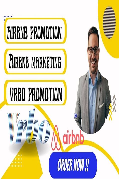 I will actively market your Airbnb, Vrbo home booking channel in accordance with the details you supplied, organically bringing daily new visitors from top trending platforms like Facebook, Twitter, Instagram, Pinterest, and many more to your Airbnb or Vrbo property listing.

significantly increasing your possibilities of new bookings and aiding in improving its search results rating within Airbnb.

If you want to get your Airbnb listing promoted, contact me right away for better details. Airbnb App, Airbnb Website, Advertising Campaign Projects, Website Promotion, Etsy Marketing, Ecommerce Marketing, Promote Book, Social Media Marketing Services, Advertising Campaign