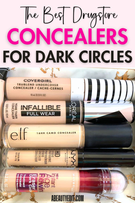 Best Drugstore Concealers For Dark Circles: Matte, Dewy and More Concealer For Dry Skin, Concealer For Oily Skin, Nyx Color Correcting Concealer, Color Correcting Concealer Palette, Best Drugstore Concealer, Drugstore Concealer, Brightening Skincare, Color Correcting Concealer, Maybelline Instant Age Rewind