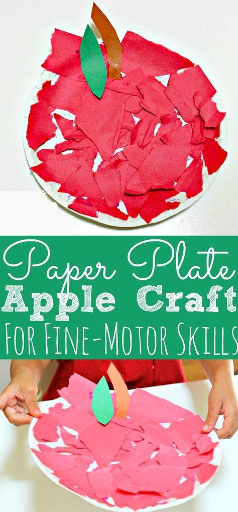 Toddler Apple Crafts, Apple Crafts Preschool, Apple Crafts, Fall Crafts For Toddlers, September Crafts, Craft For Toddlers, Apple Activities, Apple Craft, Fall Arts And Crafts