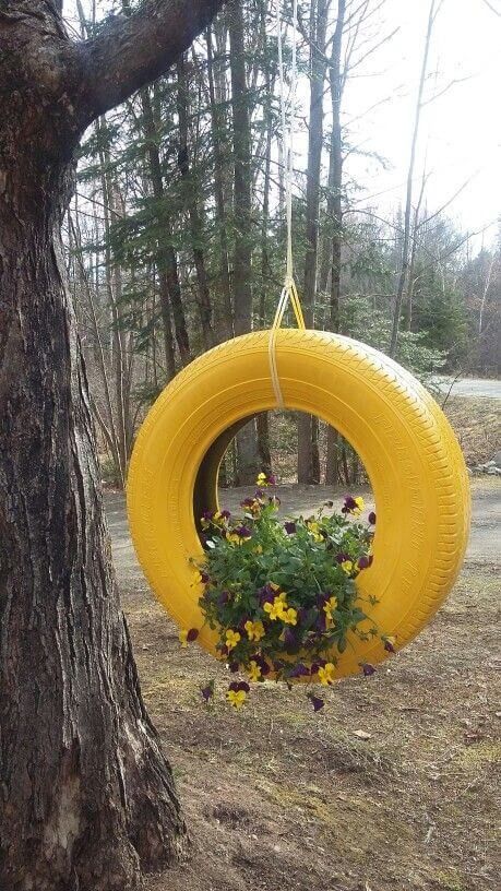 17 Tire Garden Ideas For Your Landscaping - 120 Tire Garden Ideas, Tire Garden, Tire Planters, Old Tires, Used Tires, House Decorating, Garden Ideas, The Collection, Landscaping