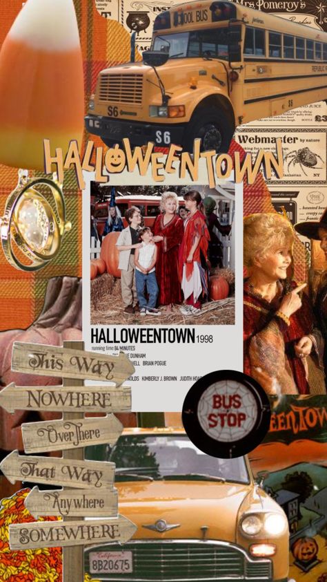 Halloween Town Aesthetic Wallpaper, Halloweentown Themed Party, Halloween Town Aesthetic Movie, Halloweentown Party Ideas, Aesthetic Halloween Phone Theme, Halloweentown Decor, Twitches Movie Aesthetic, Halloweentown Aesthetic Wallpaper, Halloweentown Wallpaper