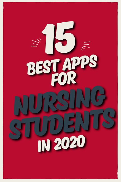 Best Apps For Nursing Students, Apps For Nursing Students, Students Apps, Nursing Apps, Nursing School Supplies, Nursing School Organization, Nurse Education, Apps For Students, Action For Happiness