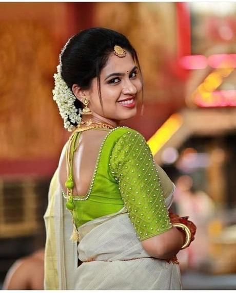 Kerala Saree Blouse, Kerala Saree Blouse Designs, Blouse Lehenga, Blouse Designs Catalogue, Sari Design, Pattu Saree Blouse Designs, Saree Blouse Neck Designs, Wedding Saree Blouse Designs, Kerala Saree