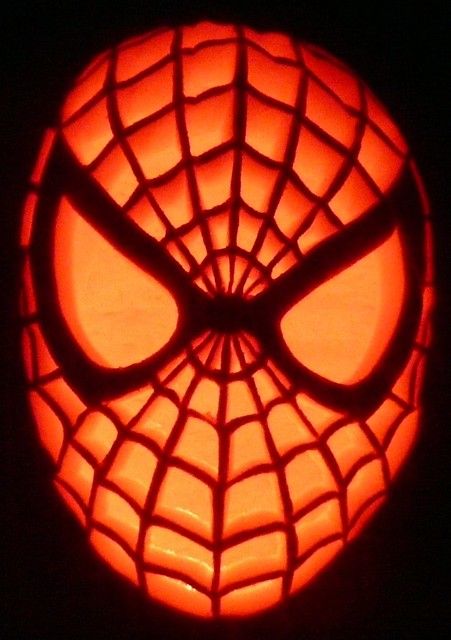 Pumpkin Carving Spiderman, Spider Man Pumpkin Carving, Marvel Pumpkin Carving, Spiderman Pumpkin Stencil, Batman Pumpkin Carving, Olaf Pumpkin, Spiderman Pumpkin, Pumpkin Sculpting, Crafts Kindergarten