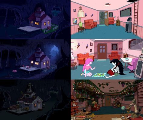 Marceline House, Marcy And Pb, Grunge Teen, Adventure Time Fiona And Cake, Marceline And Princess Bubblegum, Adventure Time Stuff, Fiona And Cake, Marceline And Bubblegum, Adventure Time Wallpaper