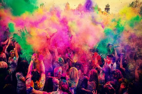 fiesta Holi Party, Holi Festival Of Colours, Holi Images, Holi Colors, Holi Celebration, Festivals Around The World, Holi Festival, Color Festival, Happy Holi